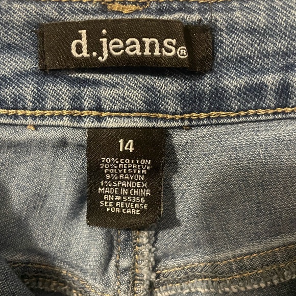 D jeans size 14 jean shorts - Picture 3 of 4